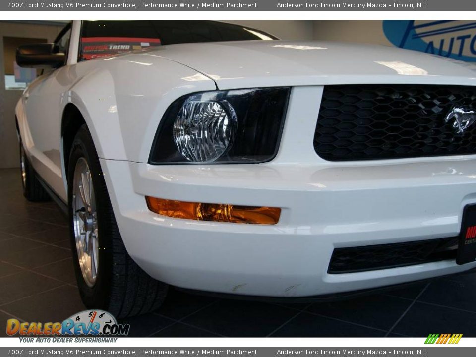 2007 Ford Mustang V6 Premium Convertible Performance White / Medium Parchment Photo #3