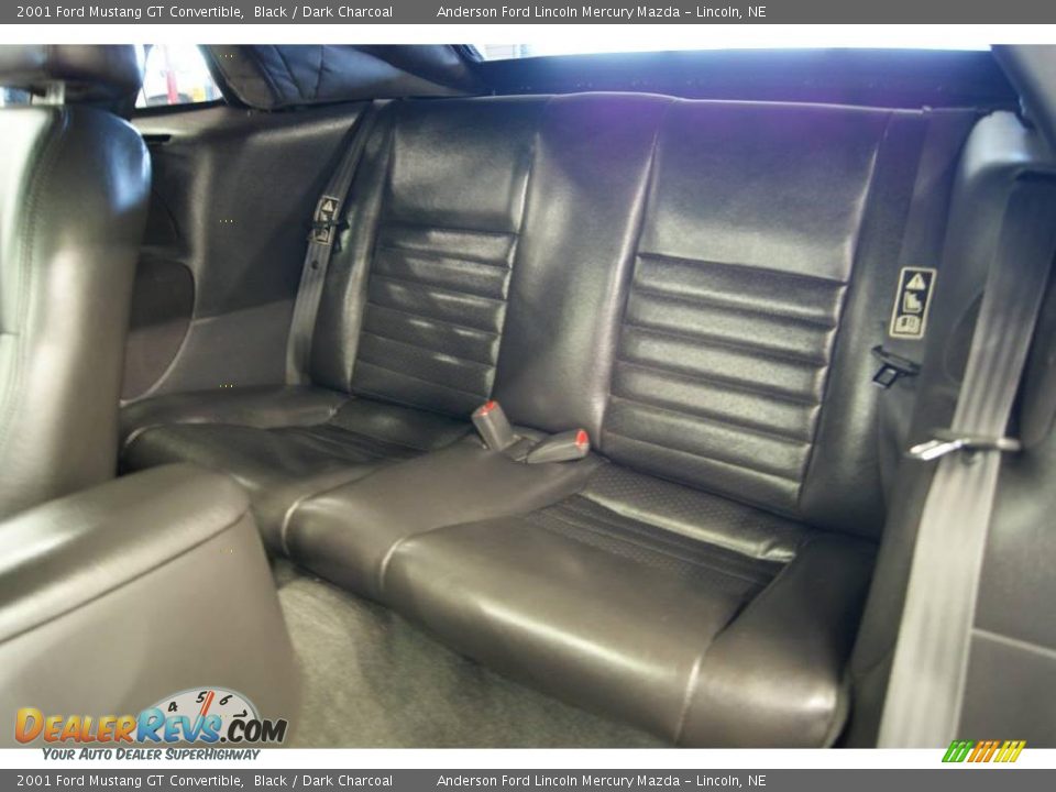 2001 Ford Mustang GT Convertible Black / Dark Charcoal Photo #18