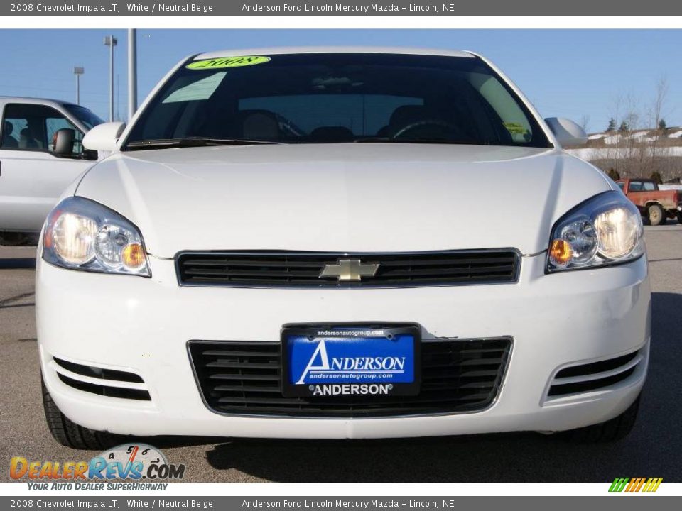 2008 Chevrolet Impala LT White / Neutral Beige Photo #2