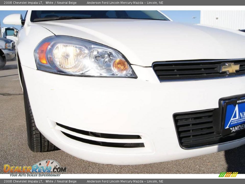2008 Chevrolet Impala LT White / Neutral Beige Photo #3