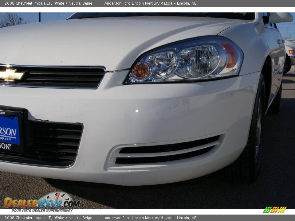2008 Chevrolet Impala LT White / Neutral Beige Photo #4