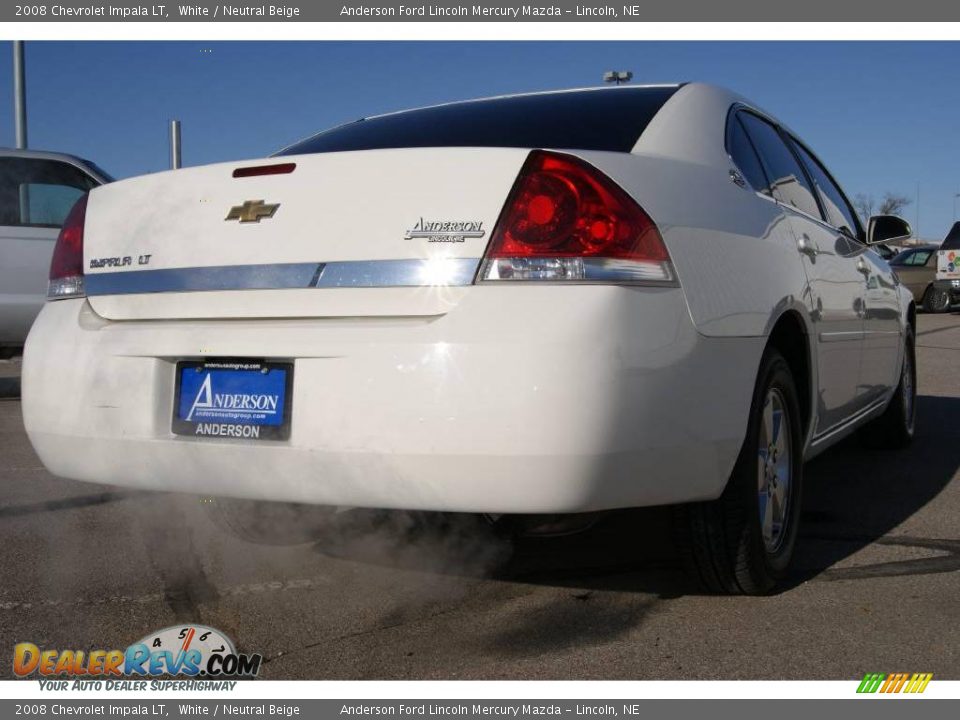 2008 Chevrolet Impala LT White / Neutral Beige Photo #7