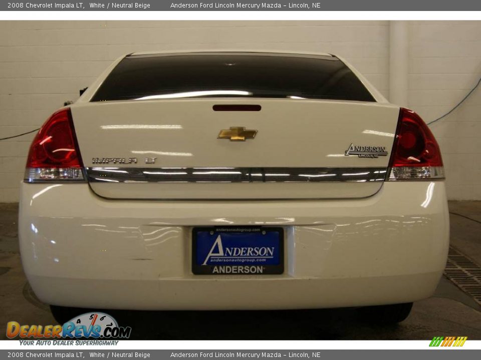 2008 Chevrolet Impala LT White / Neutral Beige Photo #8