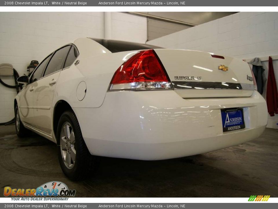 2008 Chevrolet Impala LT White / Neutral Beige Photo #9