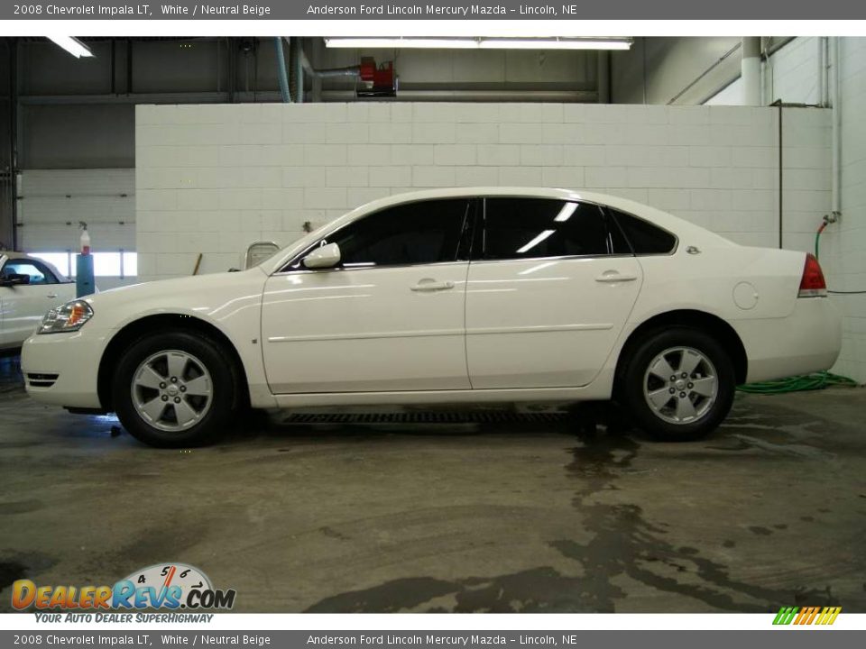 2008 Chevrolet Impala LT White / Neutral Beige Photo #11