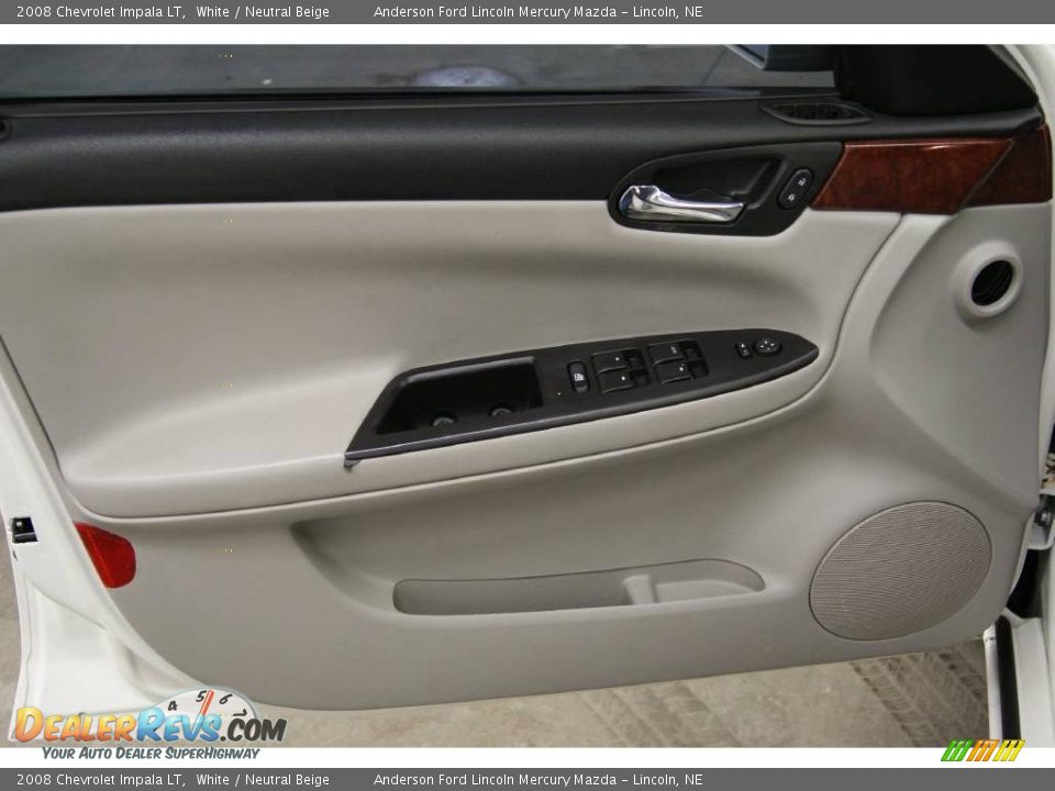 2008 Chevrolet Impala LT White / Neutral Beige Photo #12