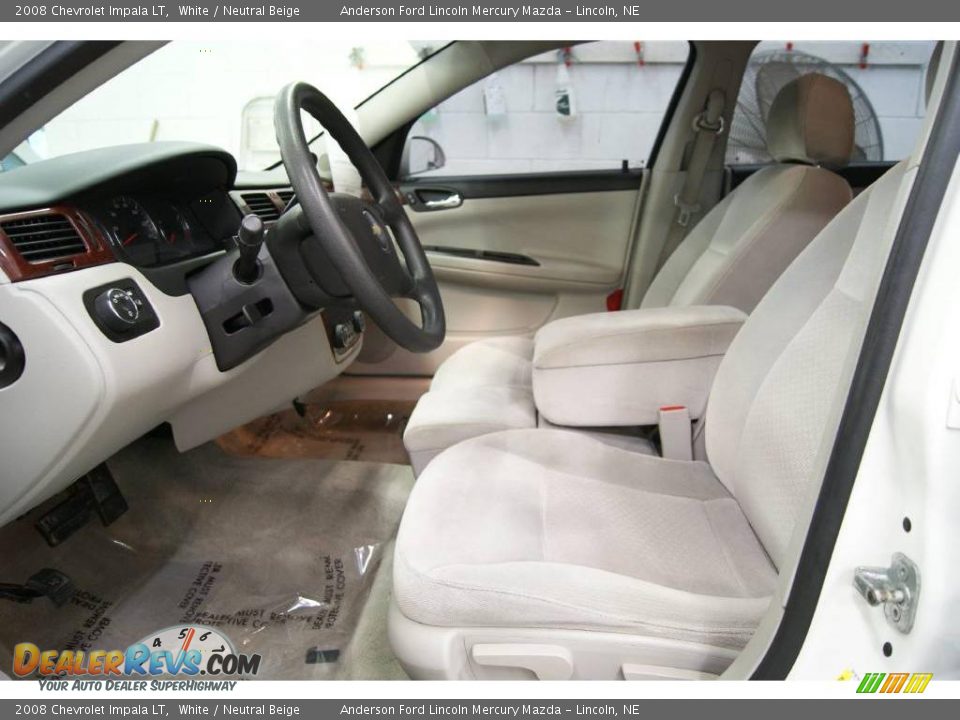 2008 Chevrolet Impala LT White / Neutral Beige Photo #13