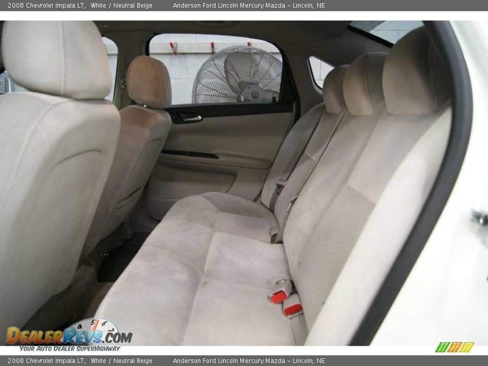 2008 Chevrolet Impala LT White / Neutral Beige Photo #16