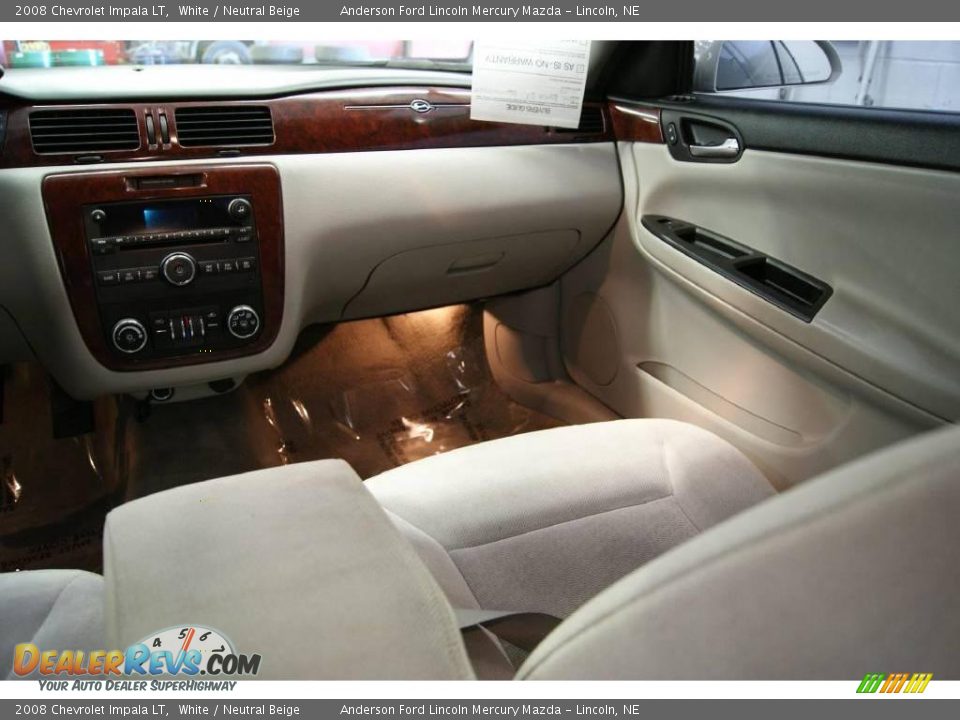 2008 Chevrolet Impala LT White / Neutral Beige Photo #21