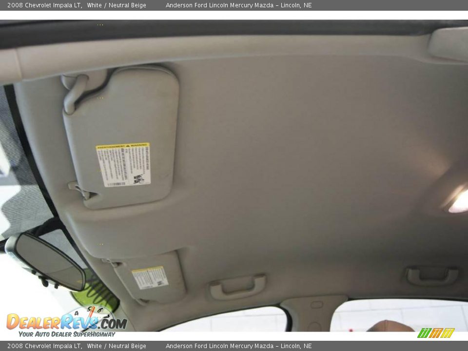 2008 Chevrolet Impala LT White / Neutral Beige Photo #25