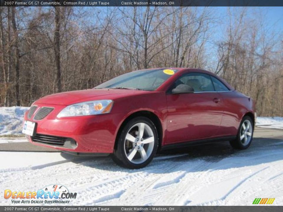 2007 Pontiac G6 GT Convertible Crimson Red / Light Taupe Photo #1