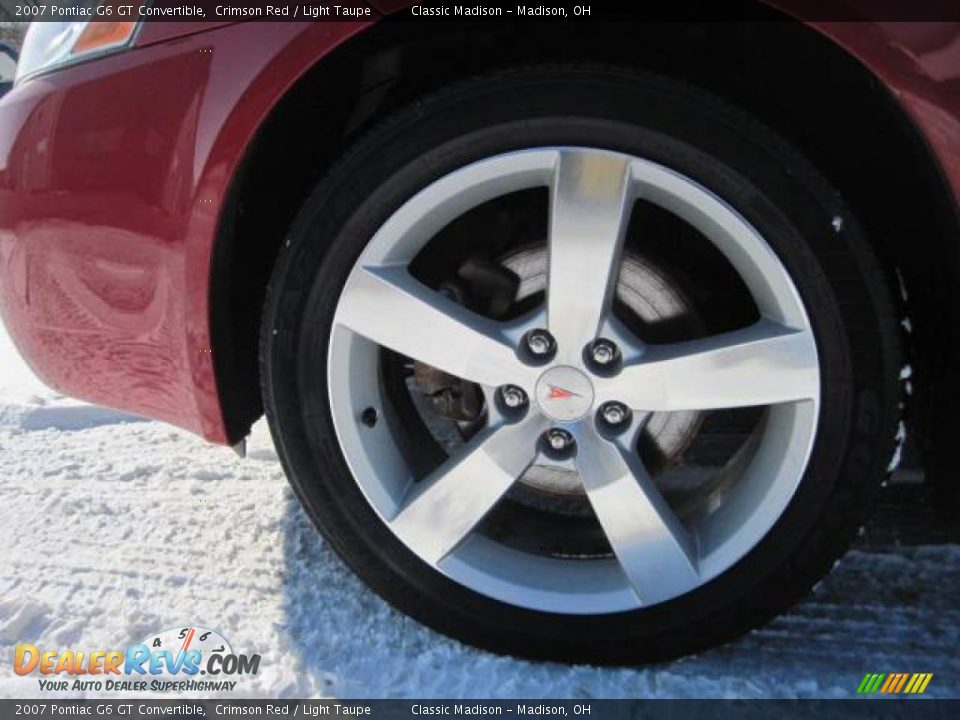 2007 Pontiac G6 GT Convertible Crimson Red / Light Taupe Photo #7