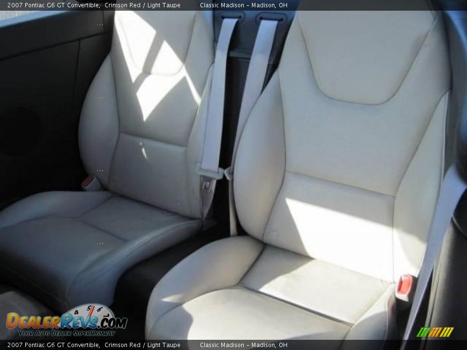 2007 Pontiac G6 GT Convertible Crimson Red / Light Taupe Photo #14