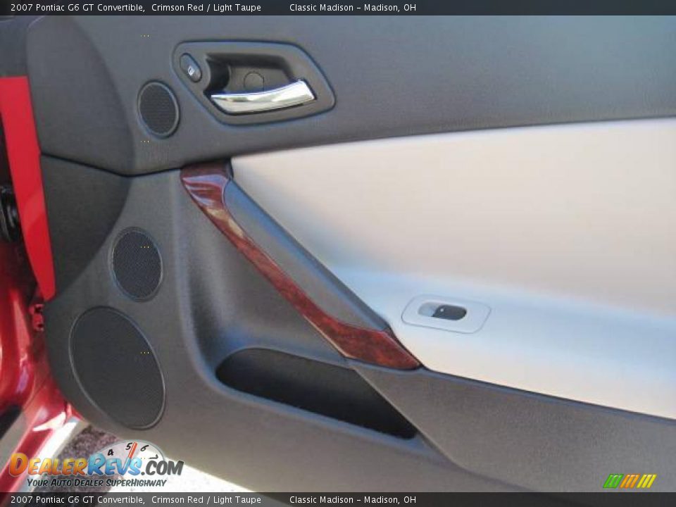 2007 Pontiac G6 GT Convertible Crimson Red / Light Taupe Photo #15