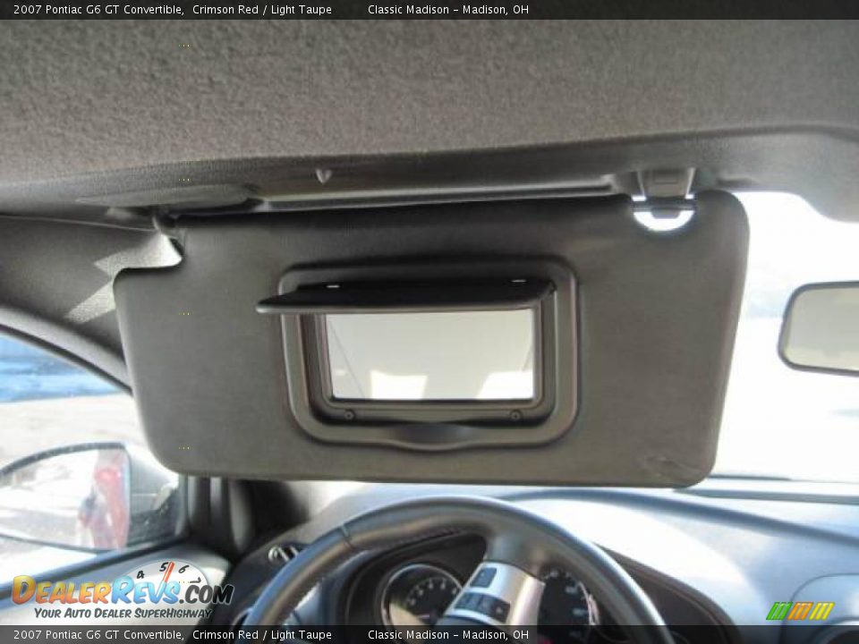 2007 Pontiac G6 GT Convertible Crimson Red / Light Taupe Photo #22