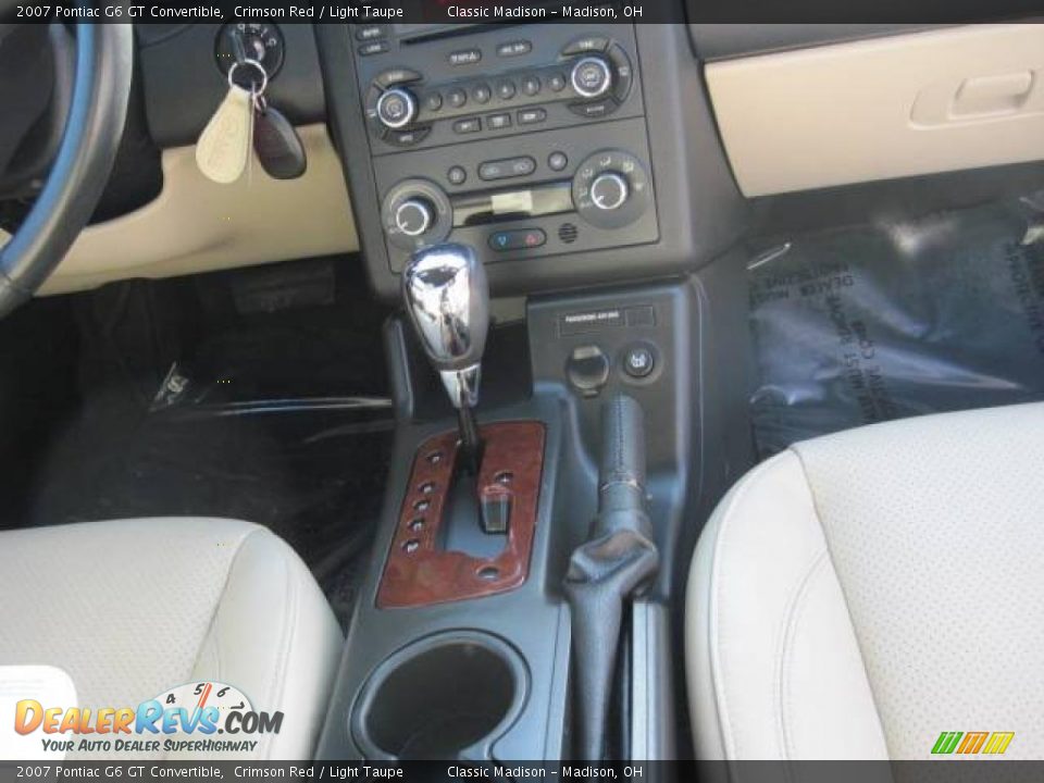 2007 Pontiac G6 GT Convertible Crimson Red / Light Taupe Photo #24