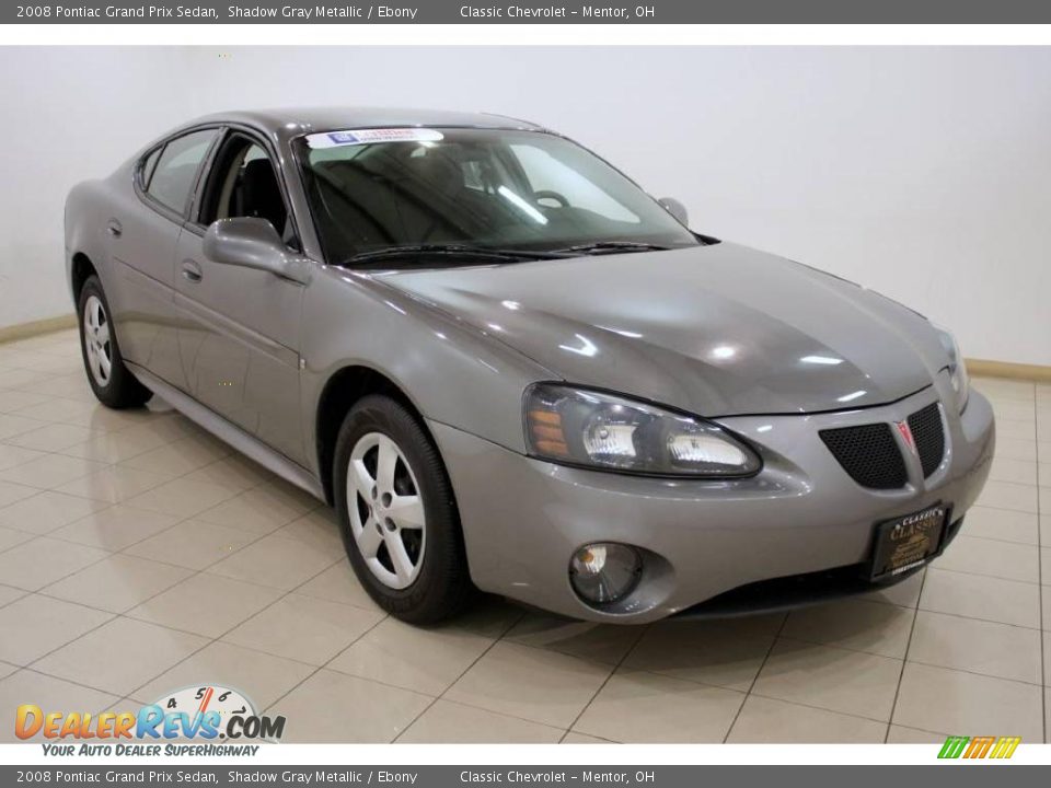 2008 Pontiac Grand Prix Sedan Shadow Gray Metallic / Ebony Photo #1