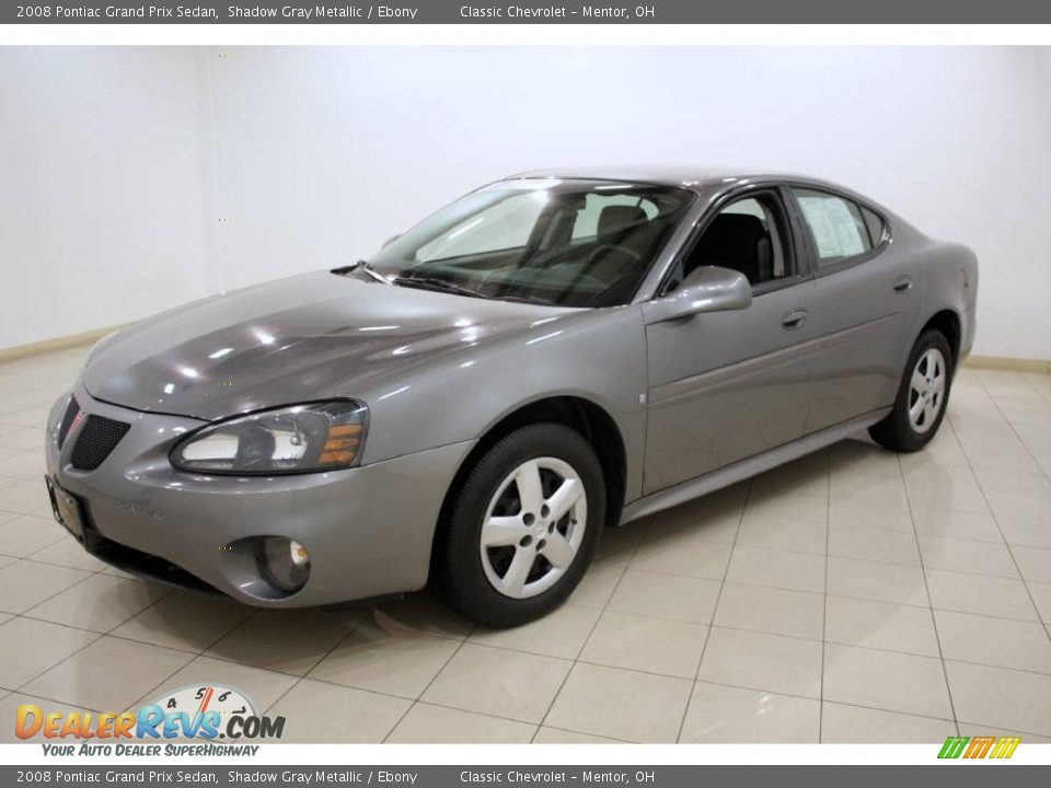 2008 Pontiac Grand Prix Sedan Shadow Gray Metallic / Ebony Photo #3