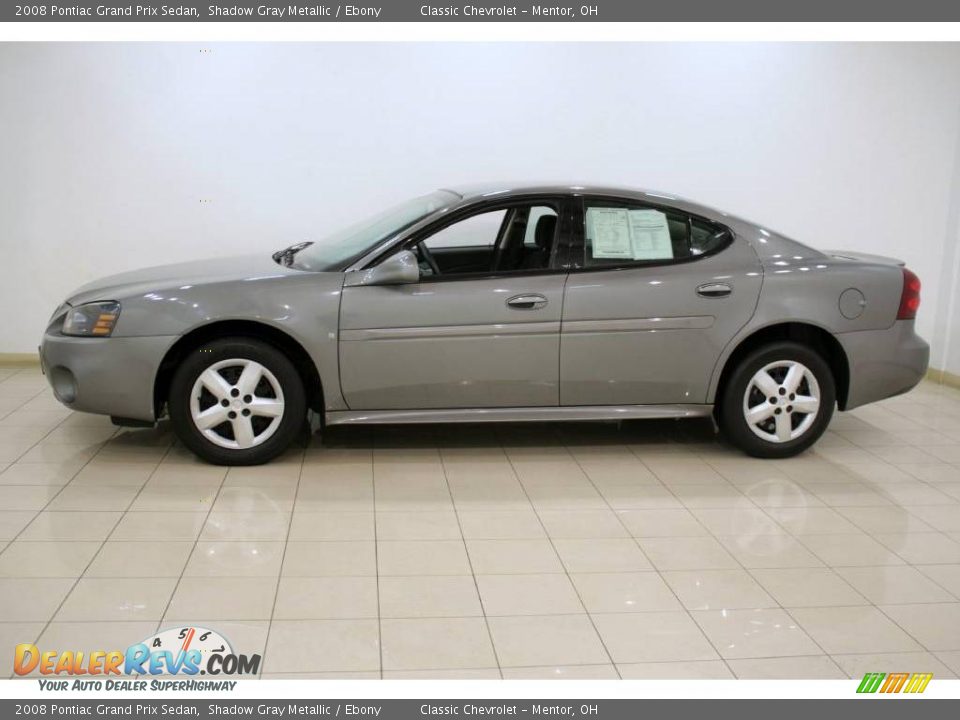 2008 Pontiac Grand Prix Sedan Shadow Gray Metallic / Ebony Photo #4