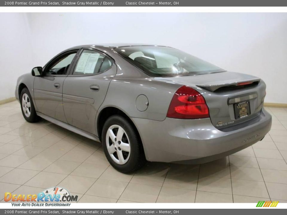 2008 Pontiac Grand Prix Sedan Shadow Gray Metallic / Ebony Photo #5