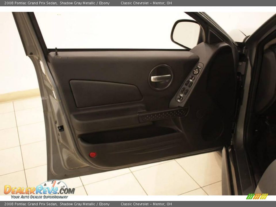 2008 Pontiac Grand Prix Sedan Shadow Gray Metallic / Ebony Photo #7