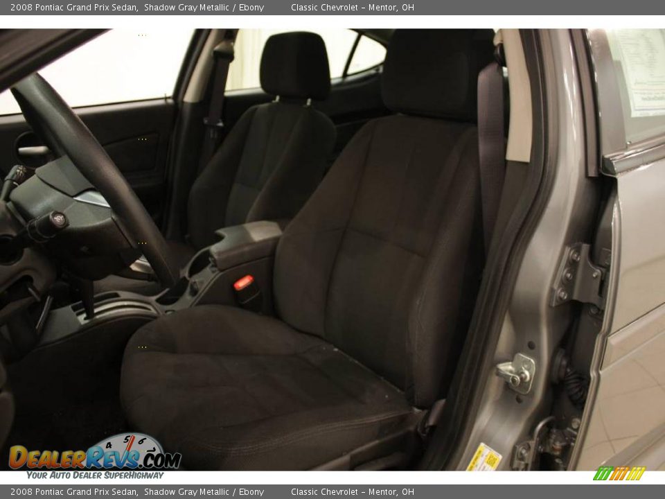 2008 Pontiac Grand Prix Sedan Shadow Gray Metallic / Ebony Photo #8