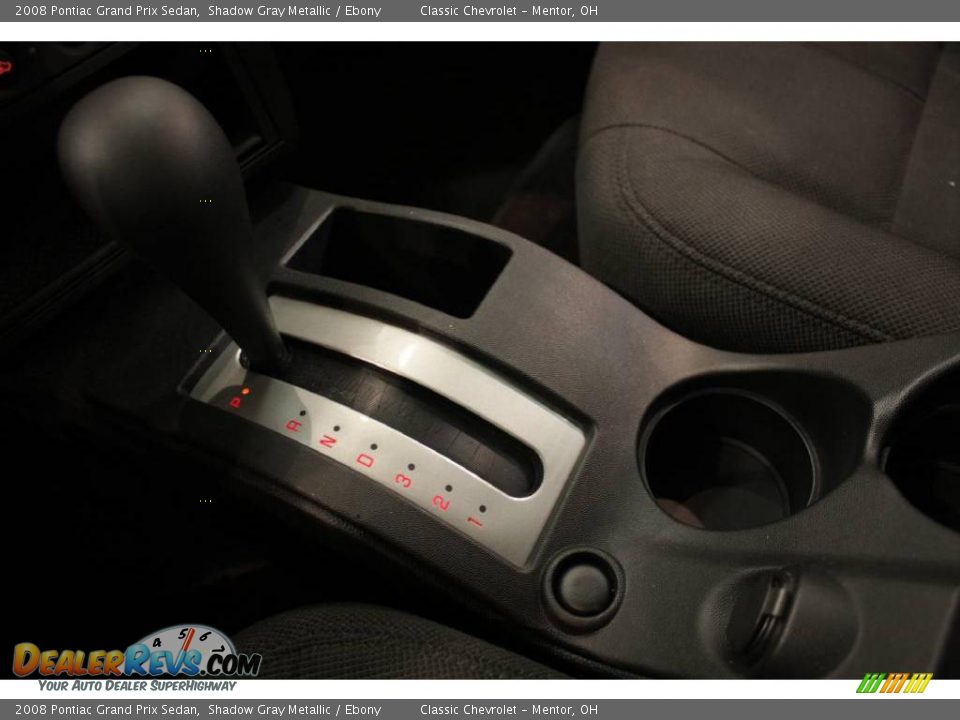 2008 Pontiac Grand Prix Sedan Shadow Gray Metallic / Ebony Photo #13