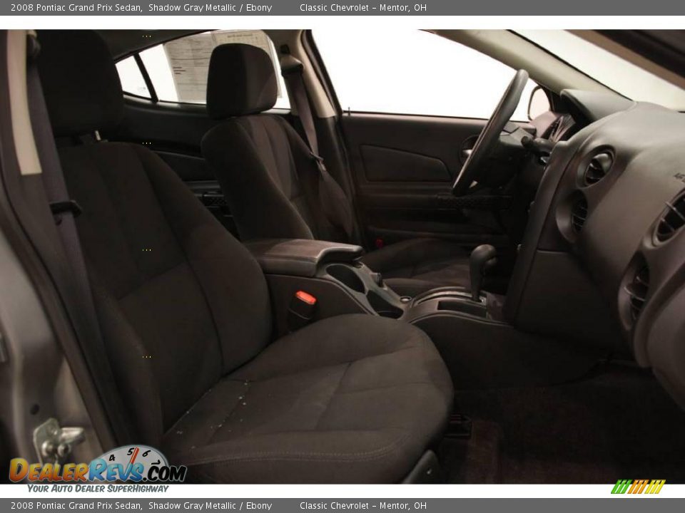 2008 Pontiac Grand Prix Sedan Shadow Gray Metallic / Ebony Photo #14