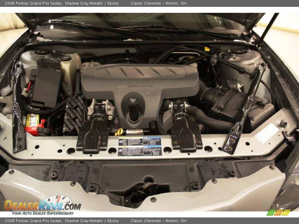 2008 Pontiac Grand Prix Sedan Shadow Gray Metallic / Ebony Photo #19