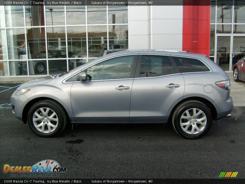 2008 Mazda CX-7 Touring Icy Blue Metallic / Black Photo #2