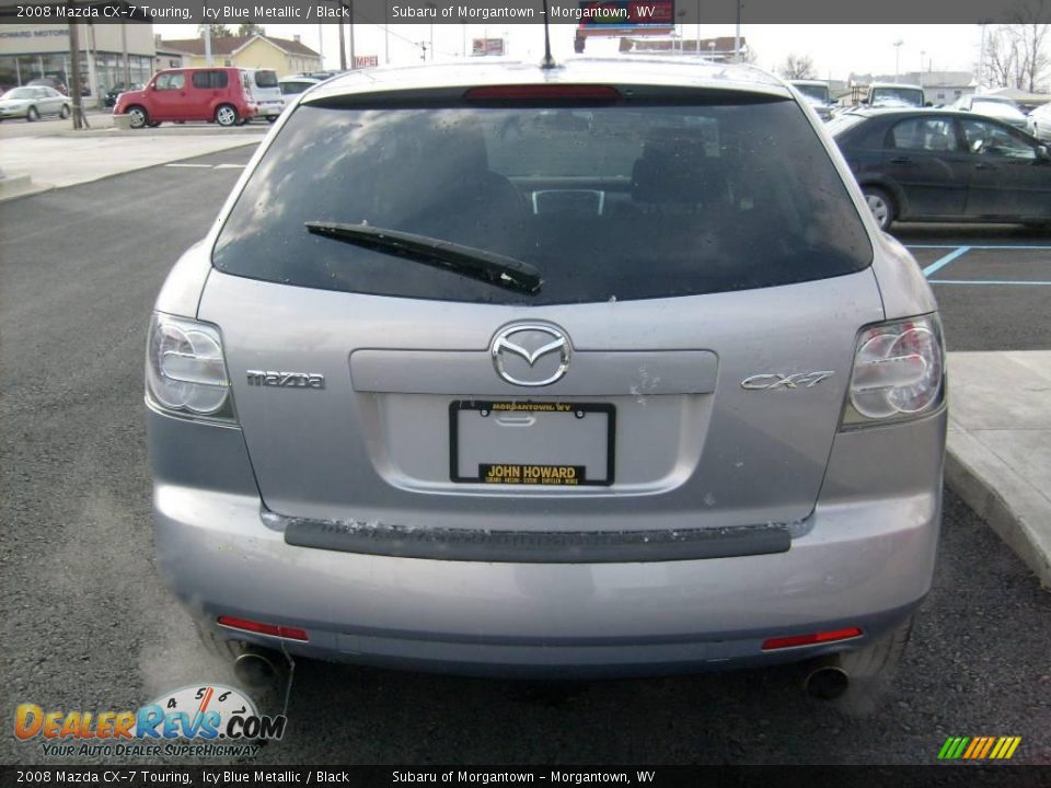 2008 Mazda CX-7 Touring Icy Blue Metallic / Black Photo #4