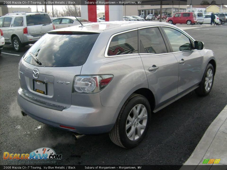 2008 Mazda CX-7 Touring Icy Blue Metallic / Black Photo #5
