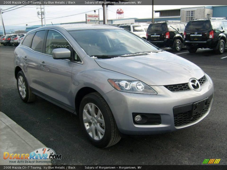 2008 Mazda CX-7 Touring Icy Blue Metallic / Black Photo #6