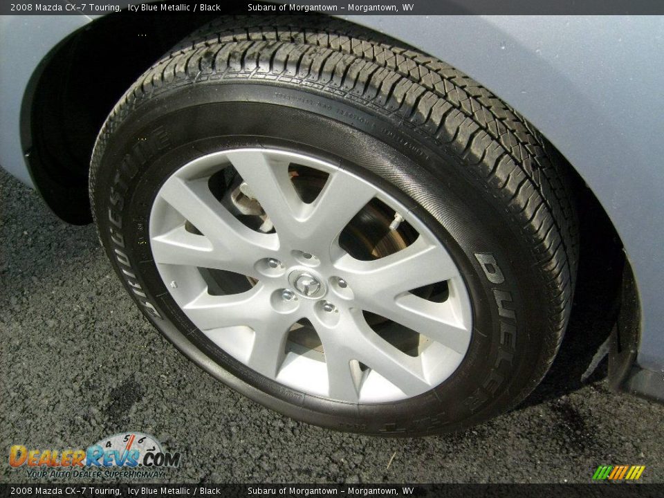 2008 Mazda CX-7 Touring Icy Blue Metallic / Black Photo #8