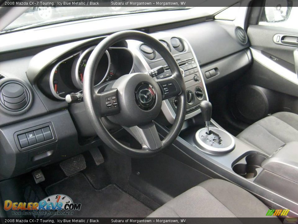 2008 Mazda CX-7 Touring Icy Blue Metallic / Black Photo #10