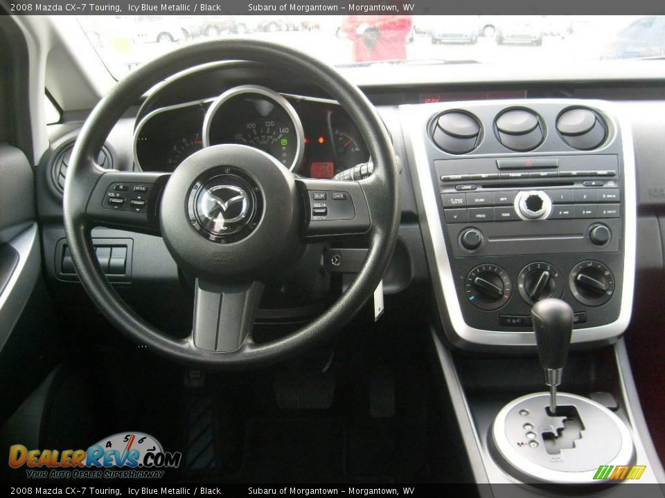 2008 Mazda CX-7 Touring Icy Blue Metallic / Black Photo #13