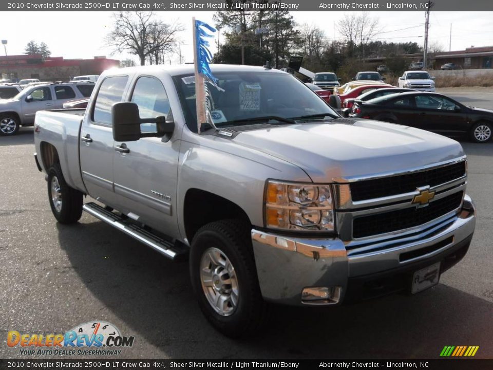 2010 Chevrolet Silverado 2500HD LT Crew Cab 4x4 Sheer Silver Metallic / Light Titanium/Ebony Photo #7