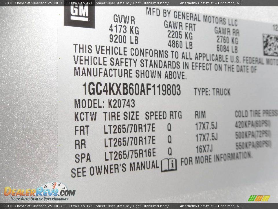 2010 Chevrolet Silverado 2500HD LT Crew Cab 4x4 Sheer Silver Metallic / Light Titanium/Ebony Photo #13