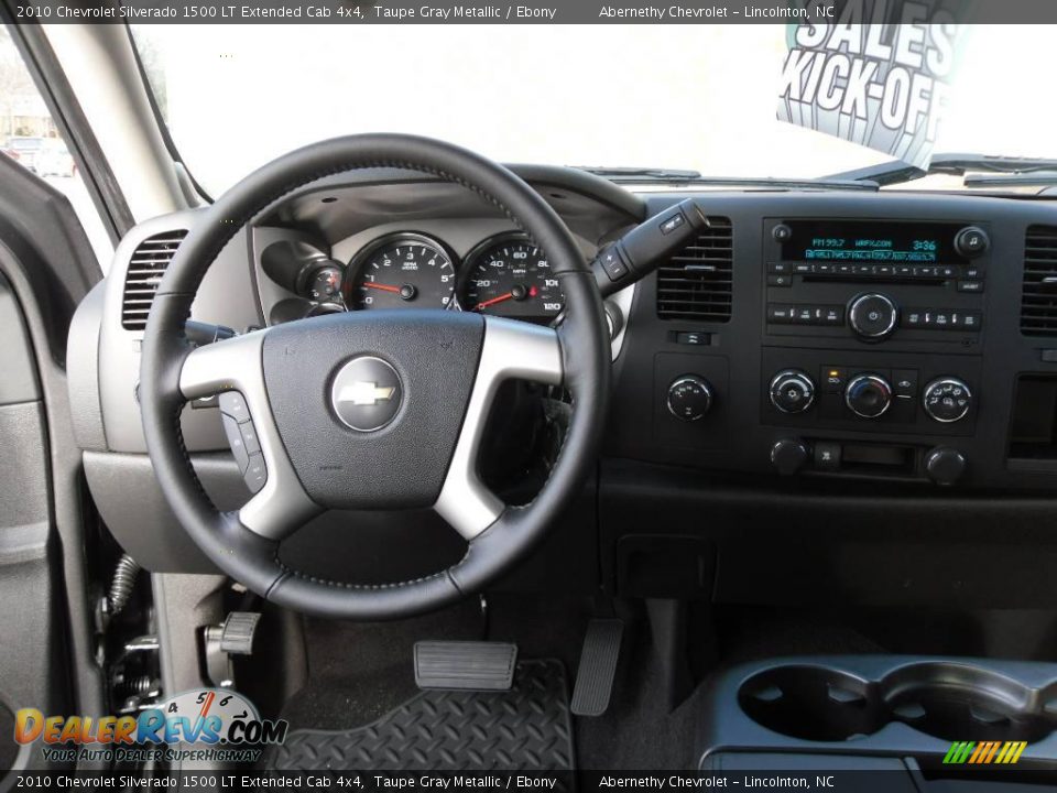 2010 Chevrolet Silverado 1500 LT Extended Cab 4x4 Taupe Gray Metallic / Ebony Photo #21