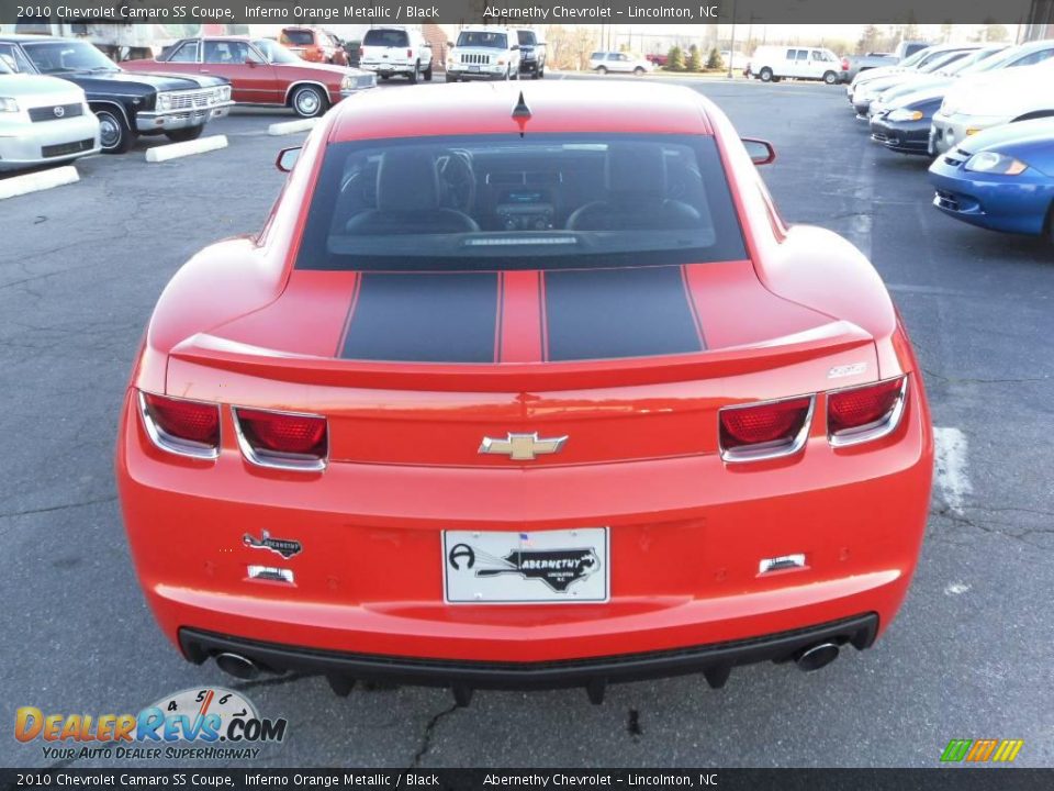 2010 Chevrolet Camaro SS Coupe Inferno Orange Metallic / Black Photo #3