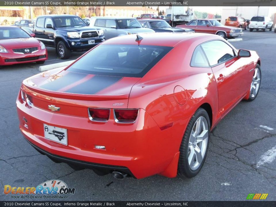 2010 Chevrolet Camaro SS Coupe Inferno Orange Metallic / Black Photo #4