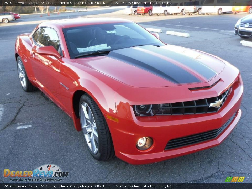 2010 Chevrolet Camaro SS Coupe Inferno Orange Metallic / Black Photo #5