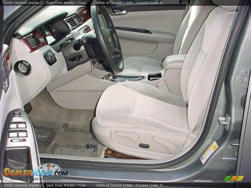 2008 Chevrolet Impala LT Dark Silver Metallic / Gray Photo #10