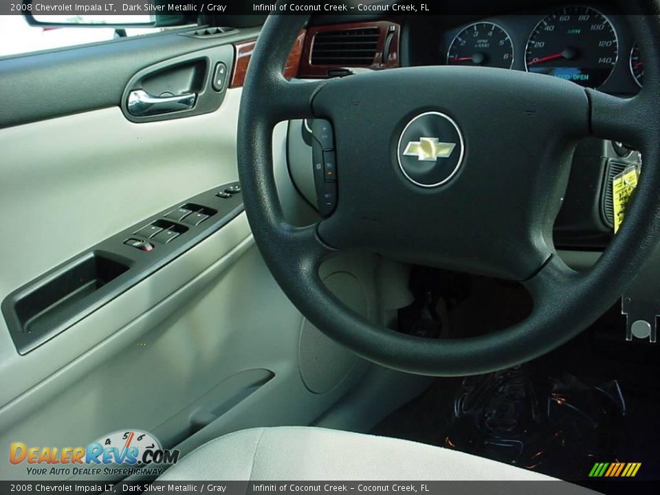 2008 Chevrolet Impala LT Dark Silver Metallic / Gray Photo #16