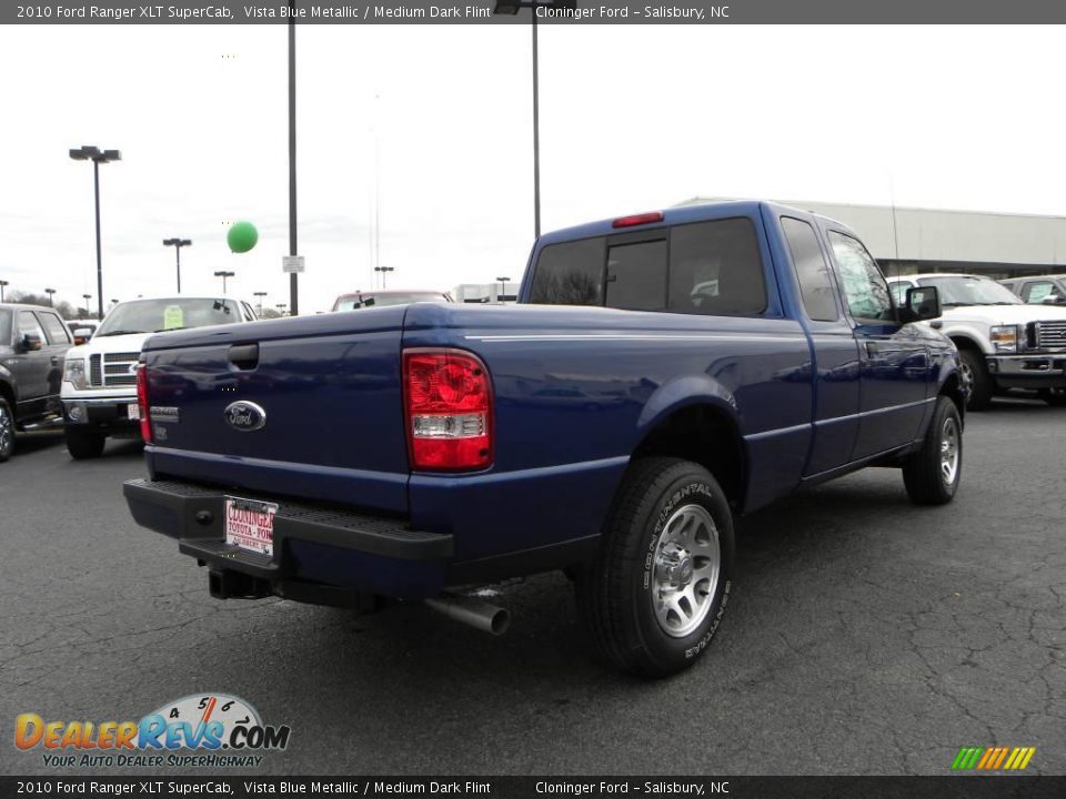 2010 Ford Ranger XLT SuperCab Vista Blue Metallic / Medium Dark Flint Photo #3