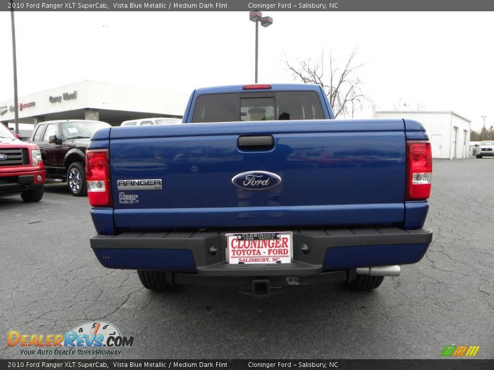 2010 Ford Ranger XLT SuperCab Vista Blue Metallic / Medium Dark Flint Photo #4