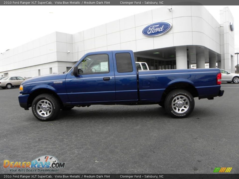 2010 Ford Ranger XLT SuperCab Vista Blue Metallic / Medium Dark Flint Photo #5