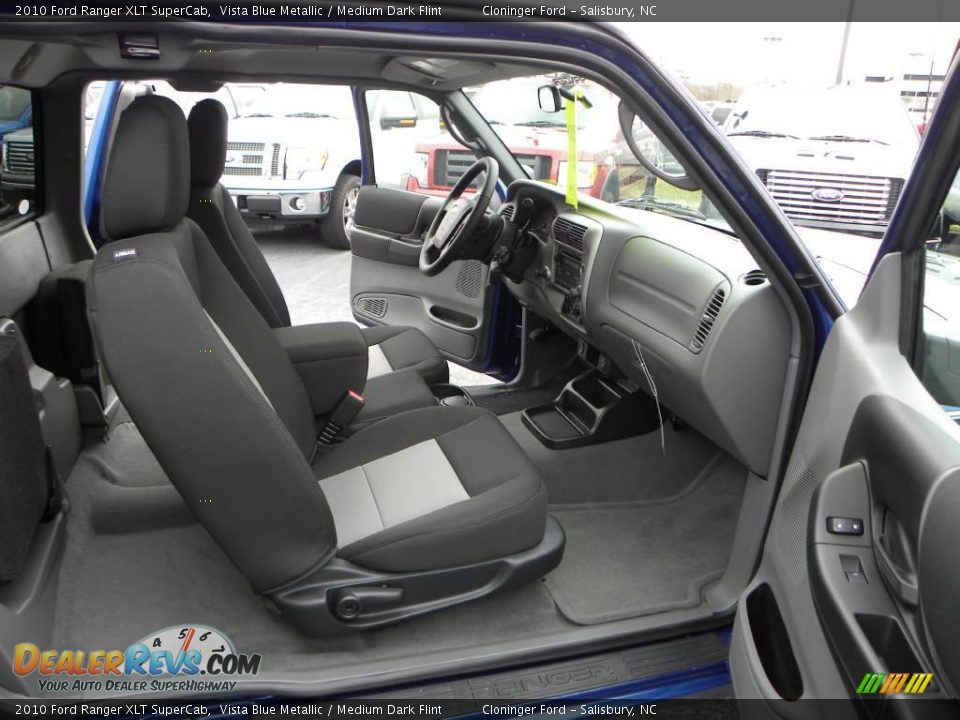 2010 Ford Ranger XLT SuperCab Vista Blue Metallic / Medium Dark Flint Photo #11