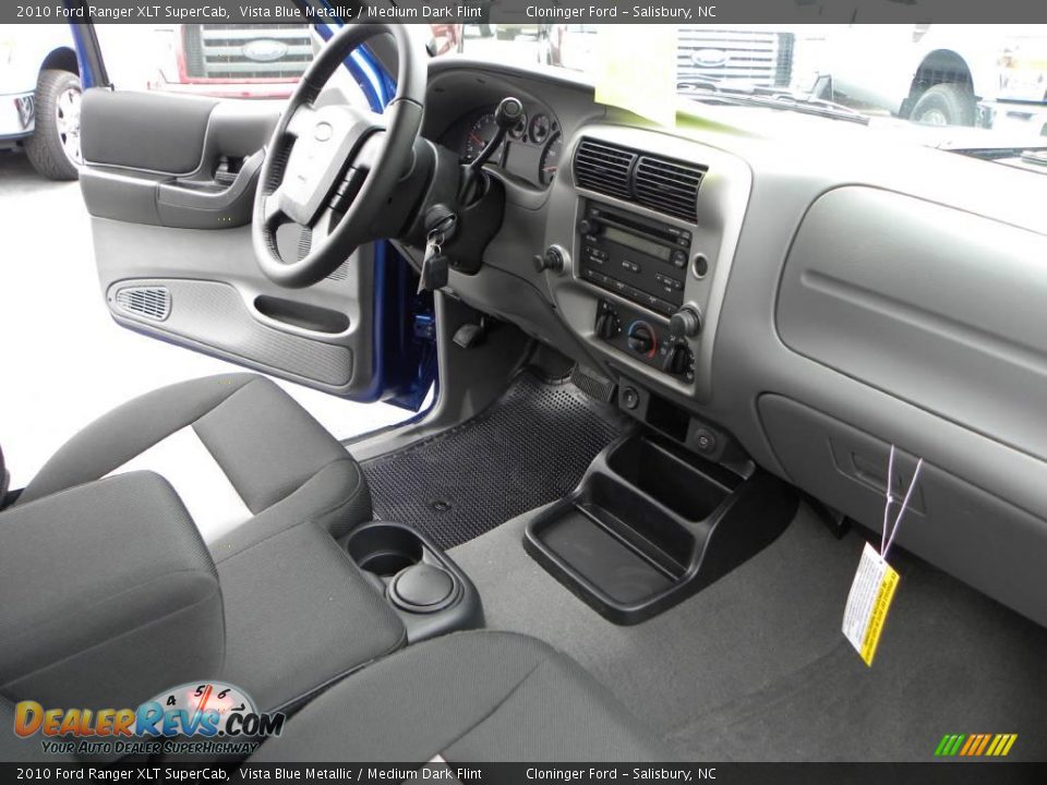 2010 Ford Ranger XLT SuperCab Vista Blue Metallic / Medium Dark Flint Photo #13