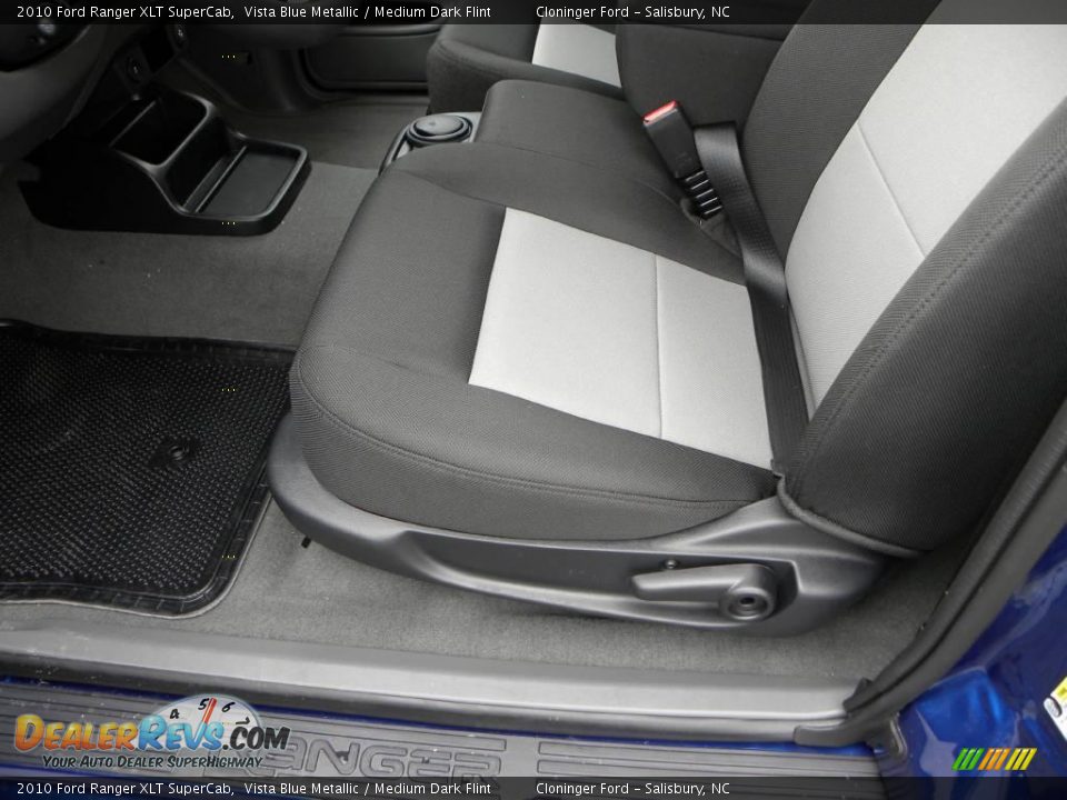 2010 Ford Ranger XLT SuperCab Vista Blue Metallic / Medium Dark Flint Photo #17